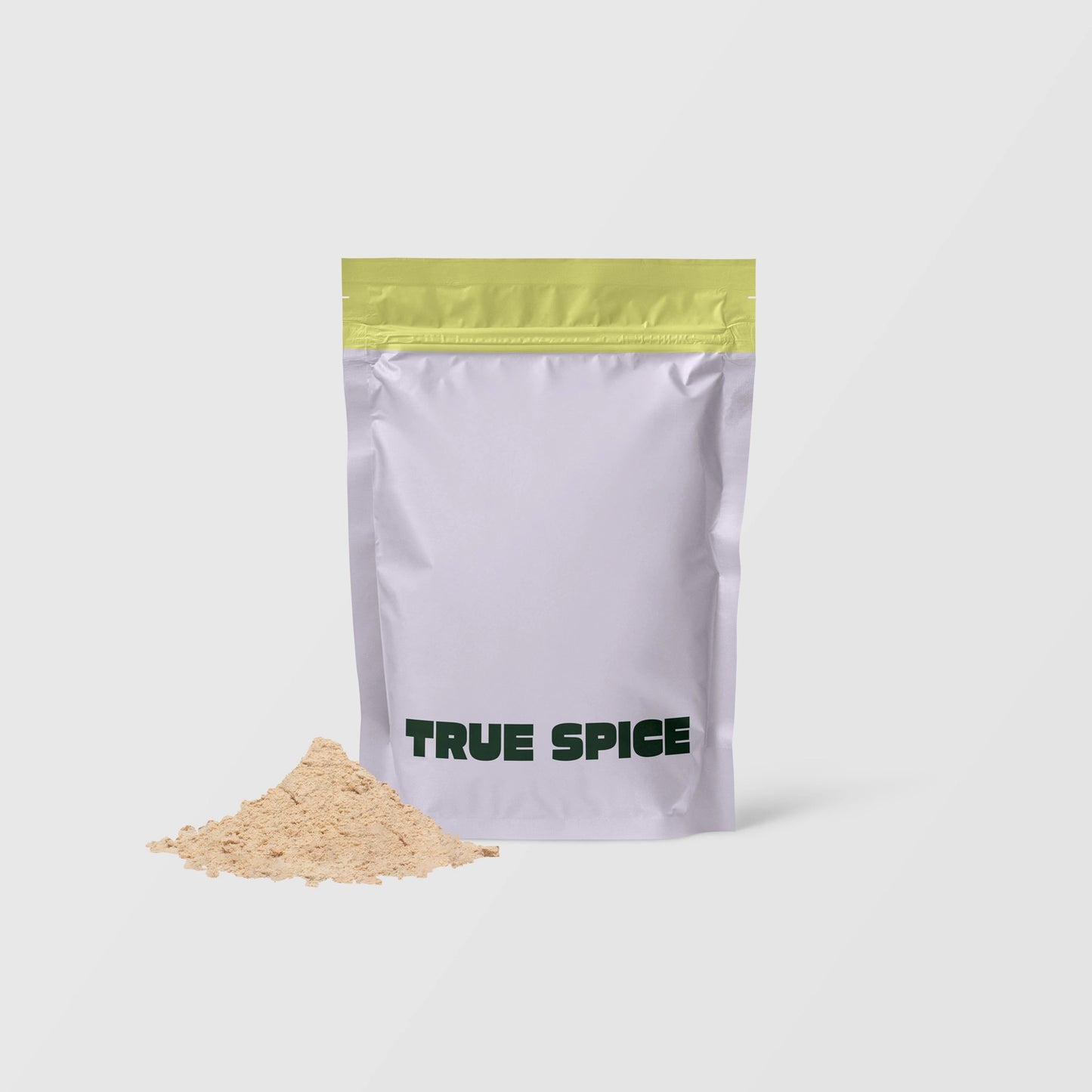 True Spice King Trumpet mushroom powder pouch with natural powdered supplement