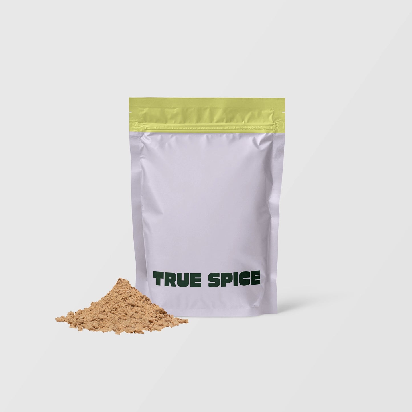 True Spice Reishi mushroom powder bag with functional mushroom powder