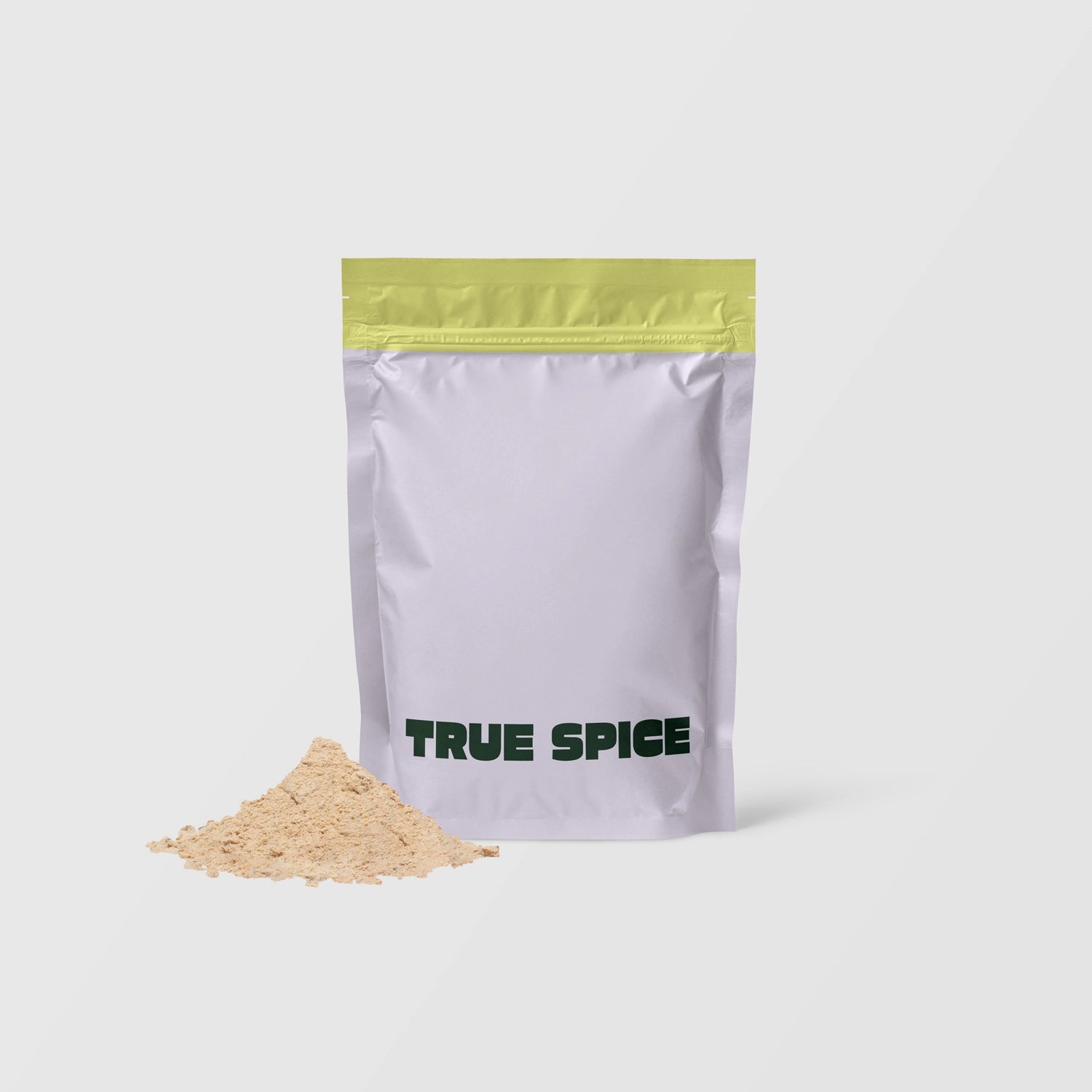 True Spice King Trumpet mushroom powder pouch with natural powdered supplement